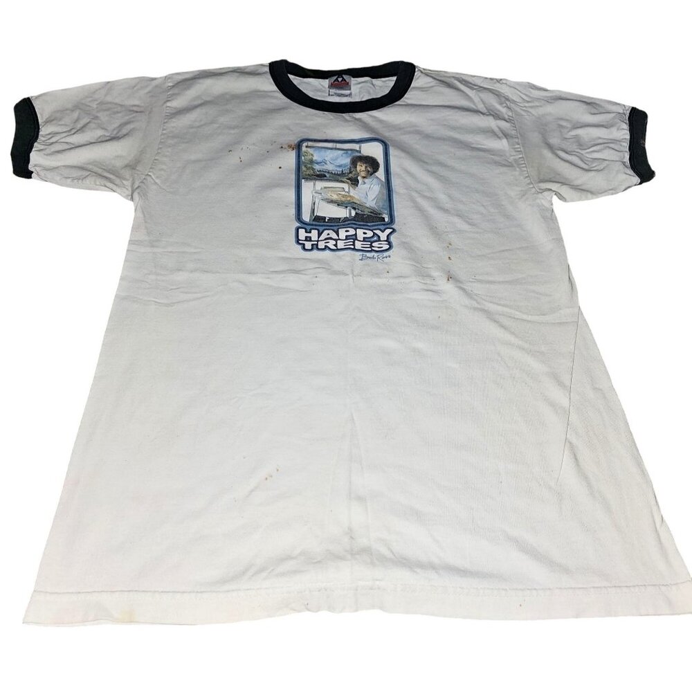 Bob Ross Happy Trees Graphic T-Shirt Large